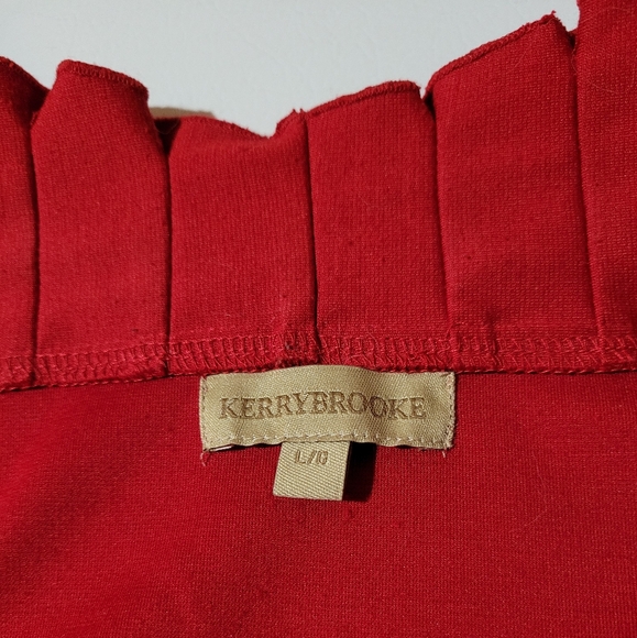 Red ruffled open jacket - Picture 3 of 7